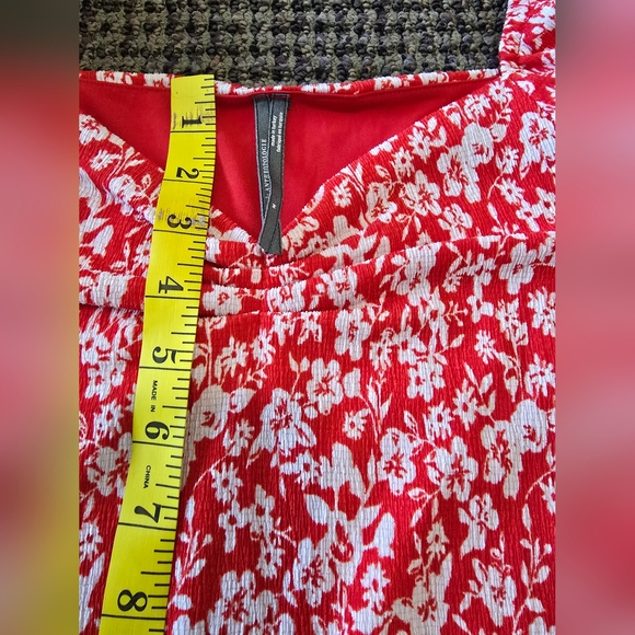 Anthropologie Red Floral Blouse - Picture 8 of 8